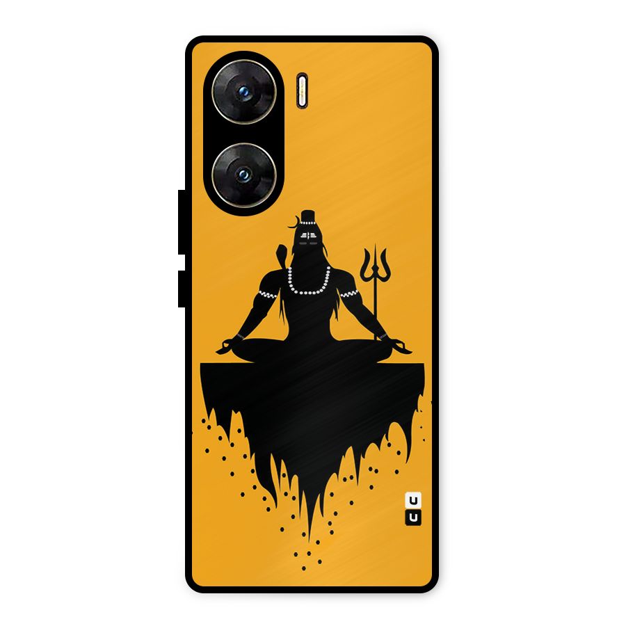 Shiva Meditation Metal Back Case for Vivo V29e
