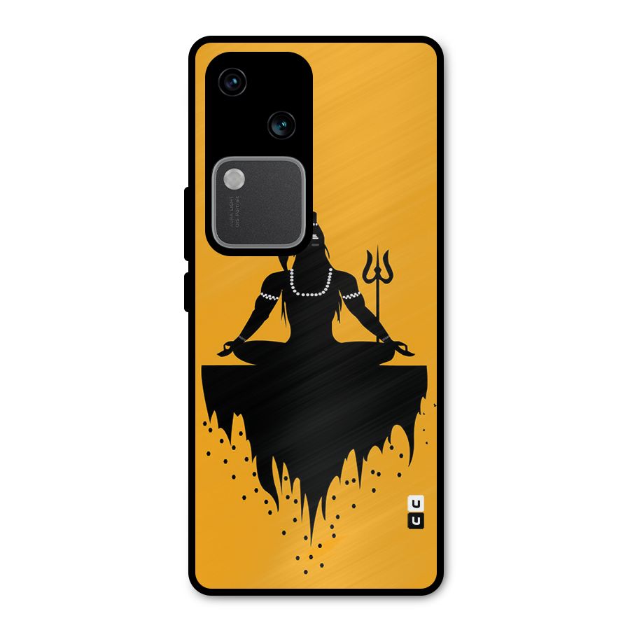 Shiva Meditation Metal Back Case for Vivo V30