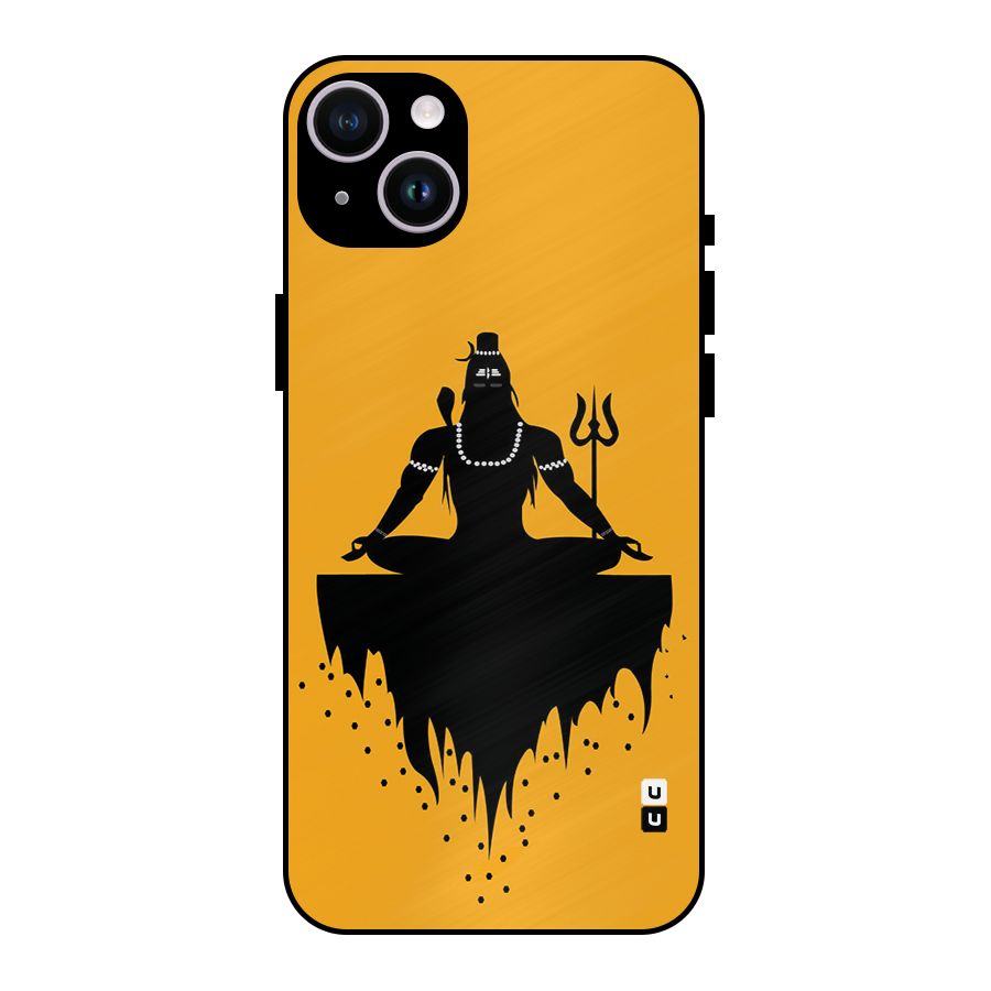Shiva Meditation Metal Back Case for iPhone 14 Plus