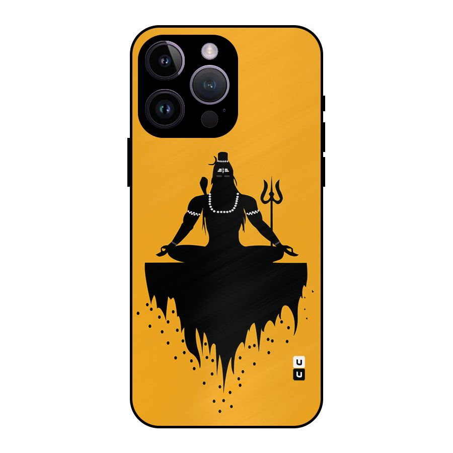 Shiva Meditation Metal Back Case for iPhone 14 Pro Max