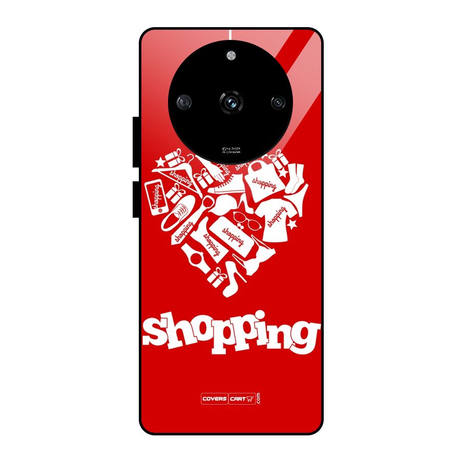 Shopaholic Shopping Love Glass Back Case for Realme Narzo 60 5G