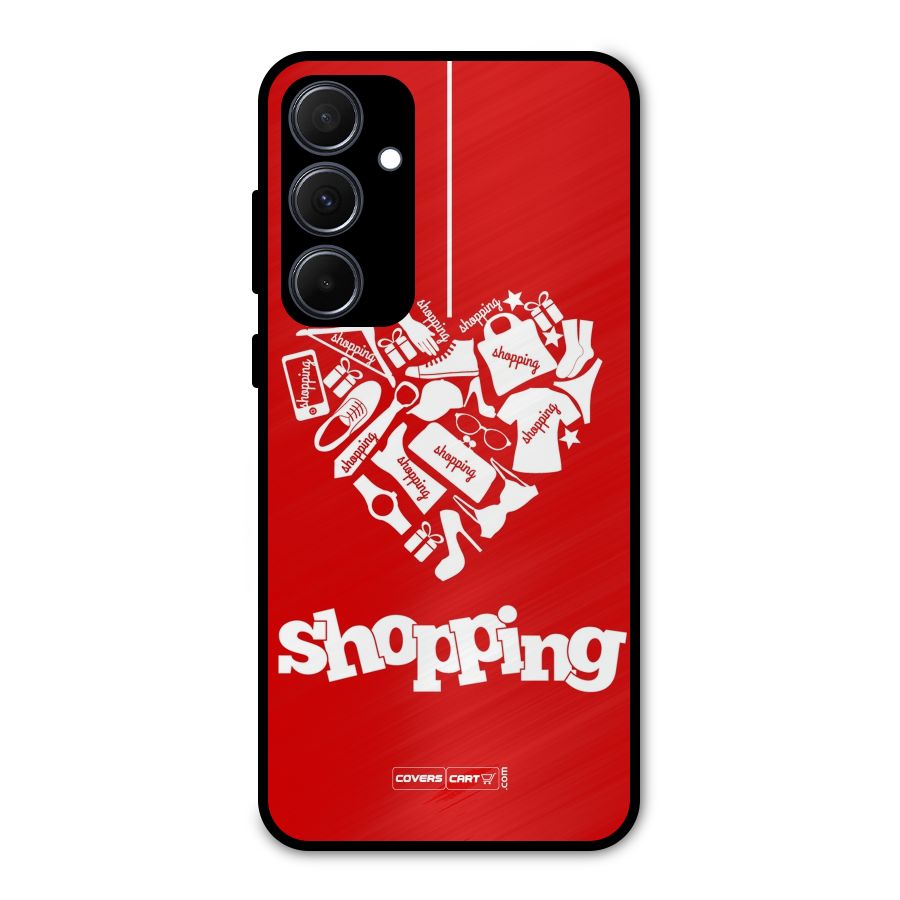 Shopaholic Shopping Love Metal Back Case for Galaxy A35