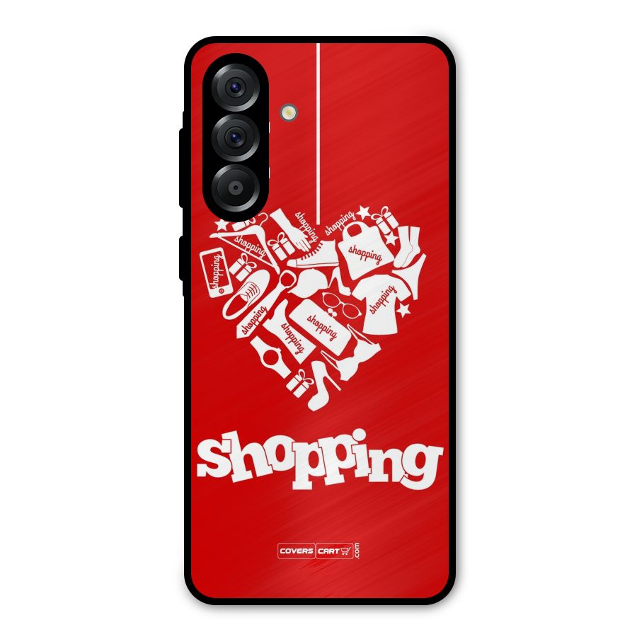 Shopaholic Shopping Love Metal Back Case for Galaxy A36