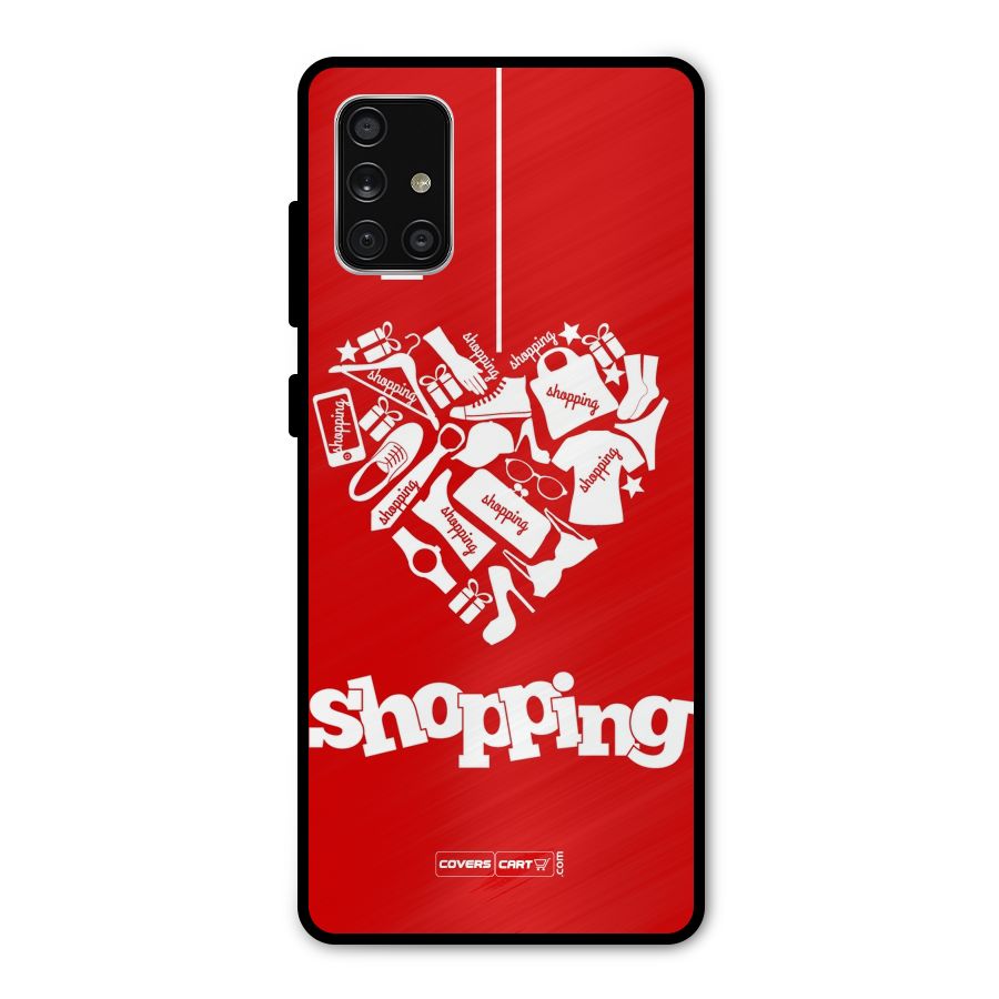 Shopaholic Shopping Love Metal Back Case for Galaxy A71