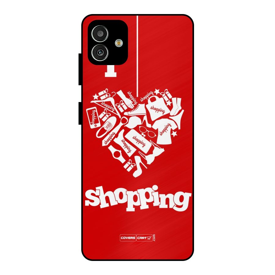 Shopaholic Shopping Love Metal Back Case for Galaxy M13 5G
