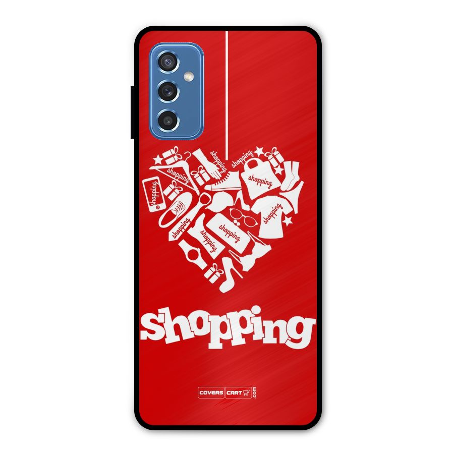 Shopaholic Shopping Love Metal Back Case for Galaxy M52 5G