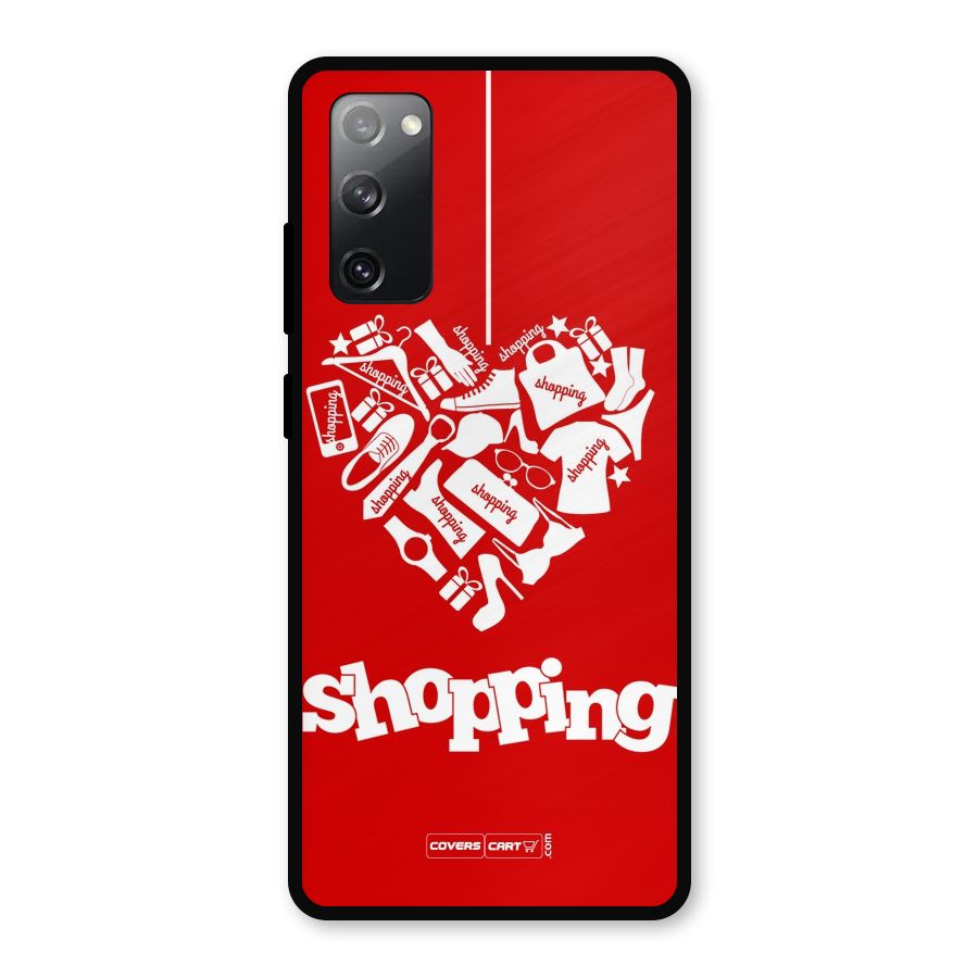 Shopaholic Shopping Love Metal Back Case for Galaxy S20 FE 5G