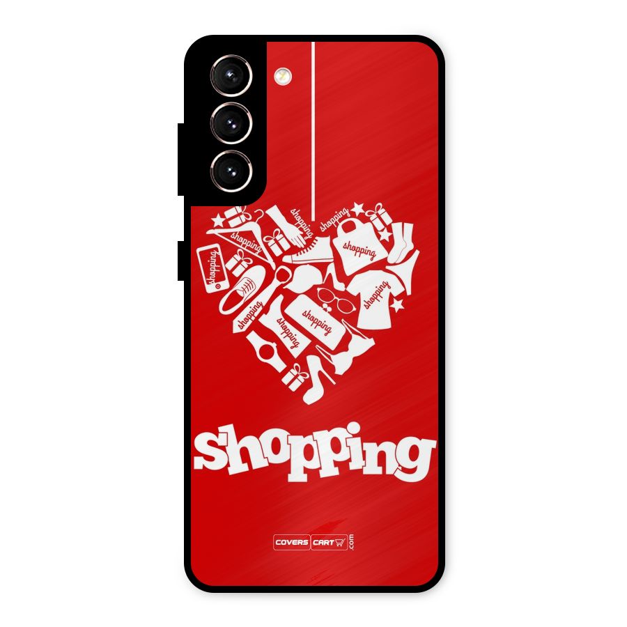 Shopaholic Shopping Love Metal Back Case for Galaxy S21 5G