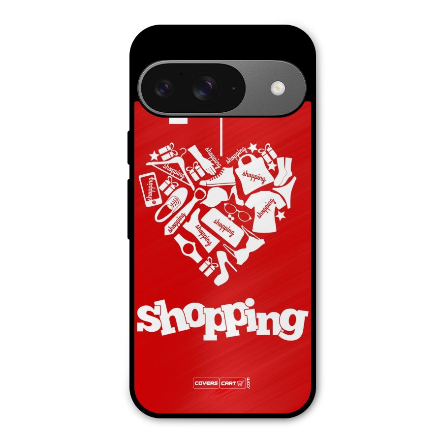 Shopaholic Shopping Love Metal Back Case for Google Pixel 9