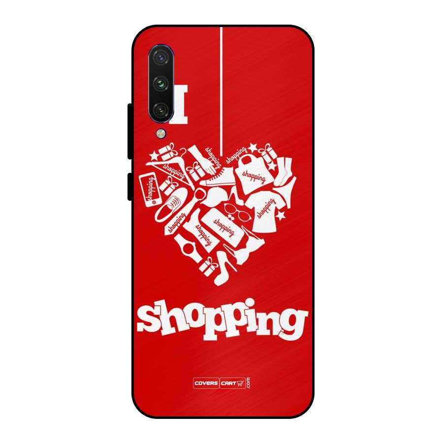 Shopaholic Shopping Love Metal Back Case for Mi A3