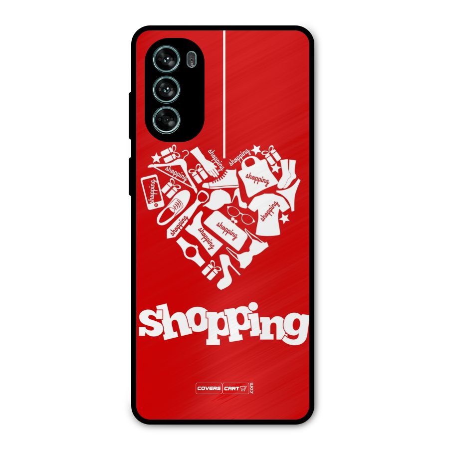 Shopaholic Shopping Love Metal Back Case for Moto G62