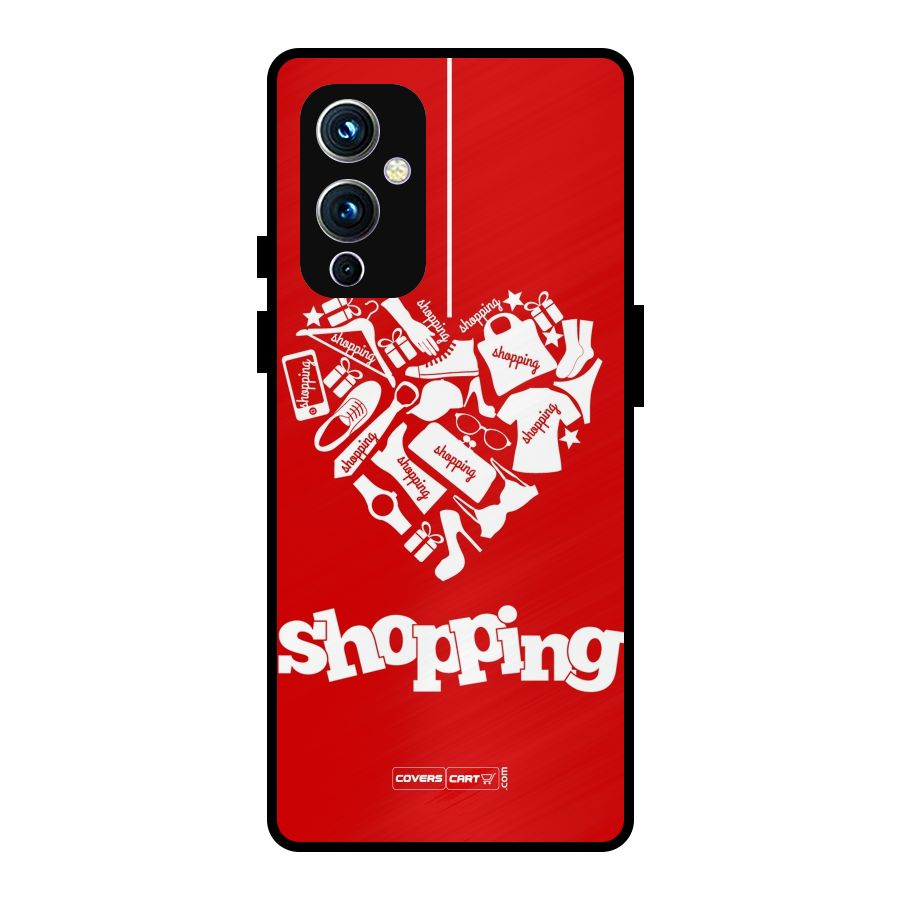 Shopaholic Shopping Love Metal Back Case for OnePlus 9