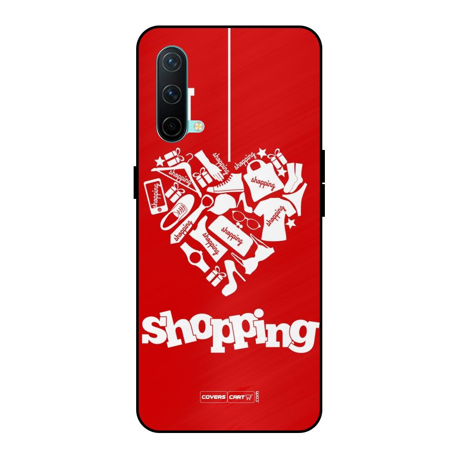 Shopaholic Shopping Love Metal Back Case for OnePlus Nord CE 5G