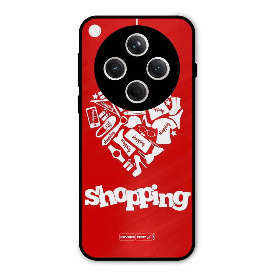 Shopaholic Shopping Love Metal Back Case for Oppo Find X8