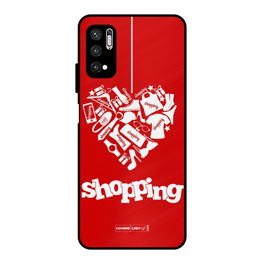 Shopaholic Shopping Love Metal Back Case for Poco M3 Pro 5G