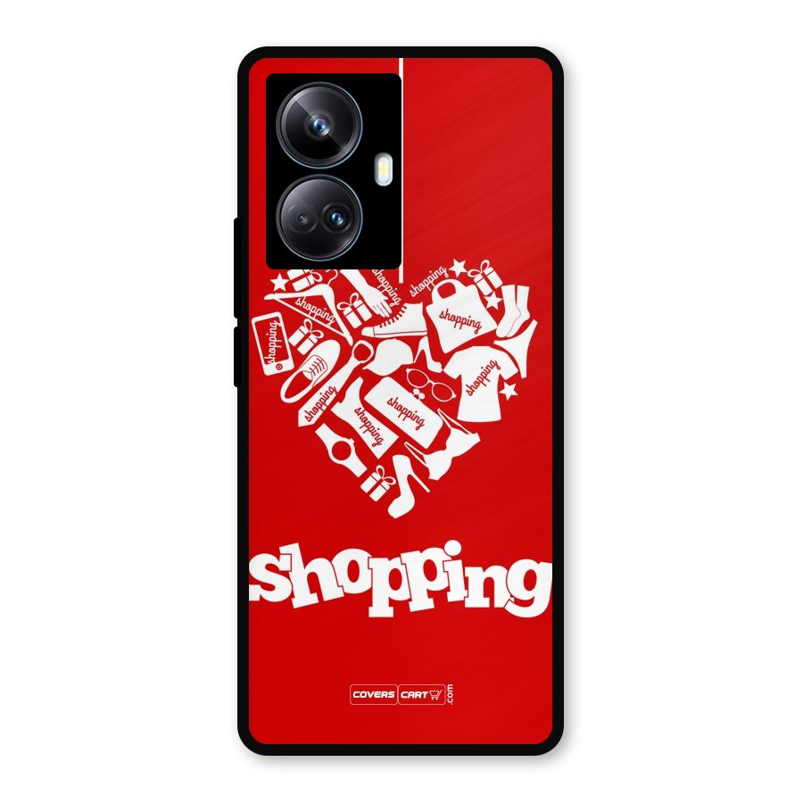 Shopaholic Shopping Love Metal Back Case for Realme 10 Pro Plus