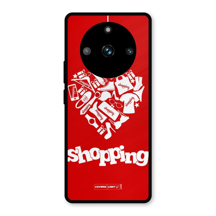 Shopaholic Shopping Love Metal Back Case for Realme 11 Pro Plus