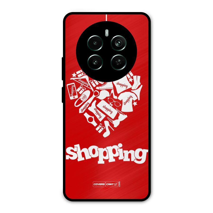 Shopaholic Shopping Love Metal Back Case for Realme 12 Pro Plus