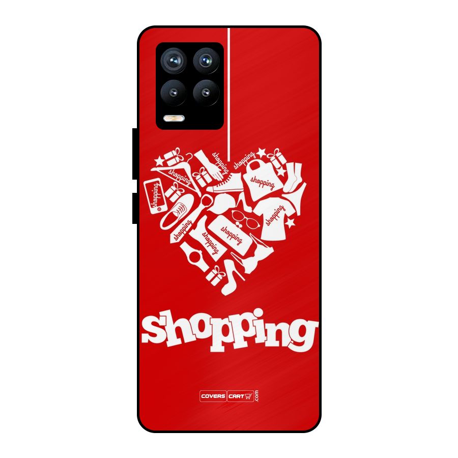 Shopaholic Shopping Love Metal Back Case for Realme 8 Pro