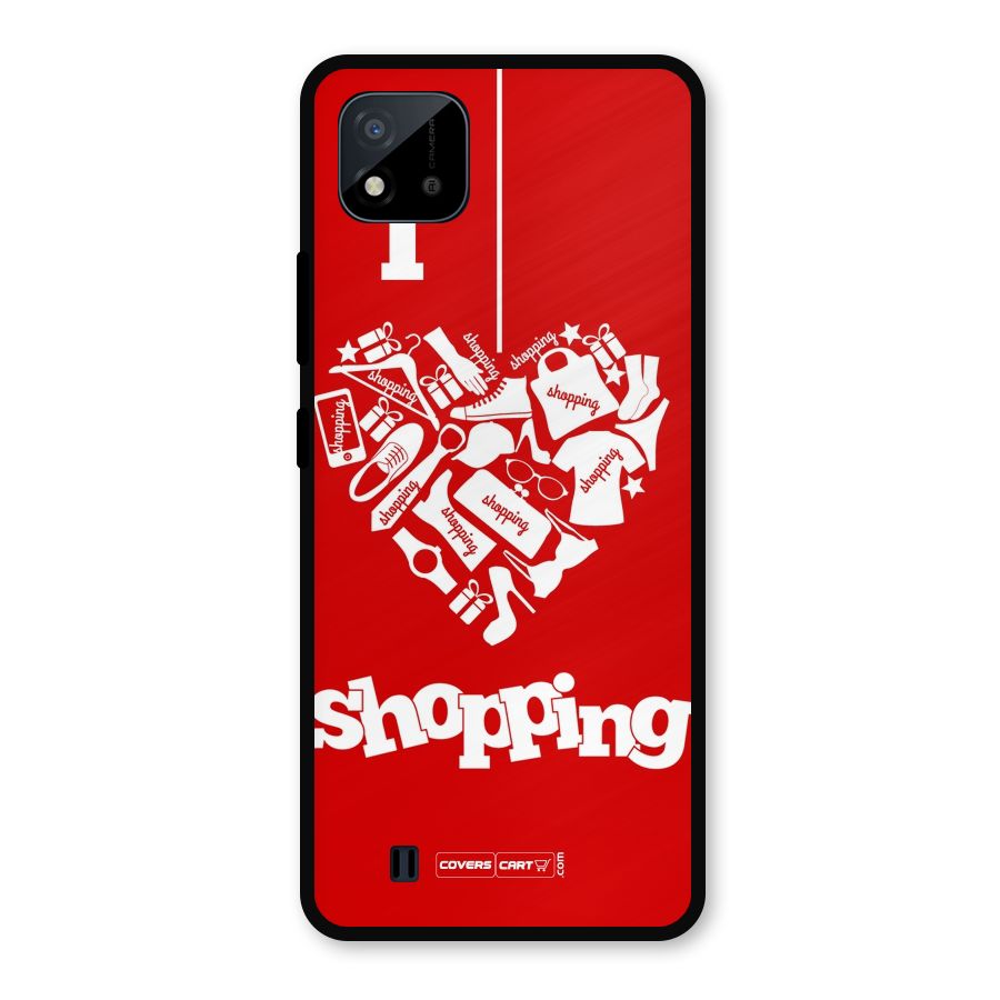 Shopaholic Shopping Love Metal Back Case for Realme C11 2021