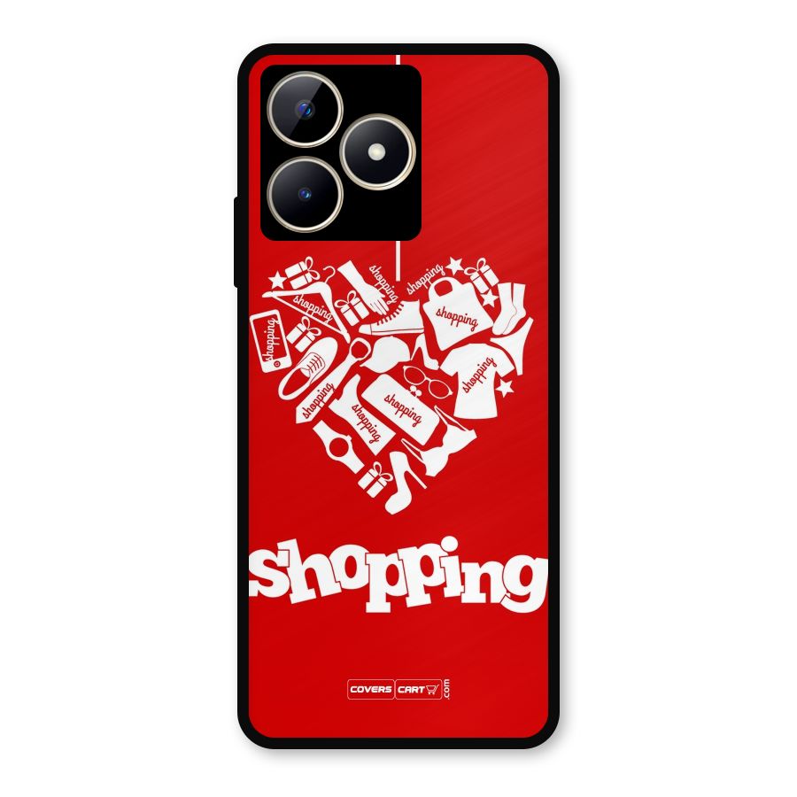 Shopaholic Shopping Love Metal Back Case for Realme C53