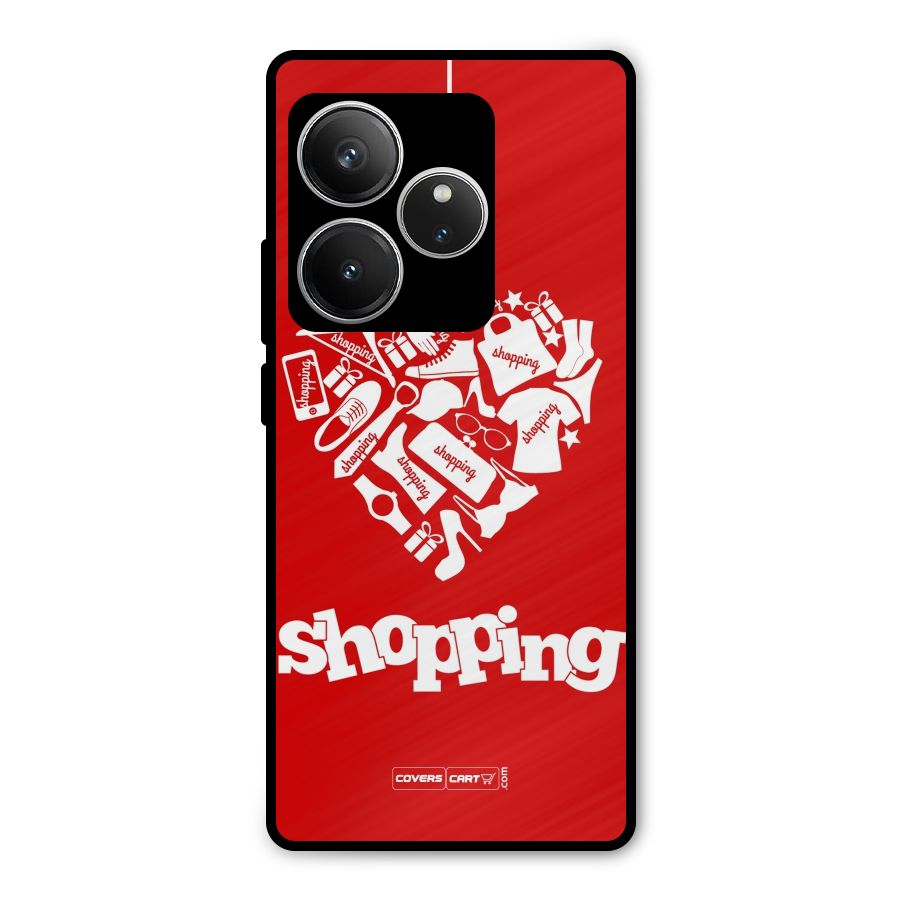 Shopaholic Shopping Love Metal Back Case for Realme GT 6