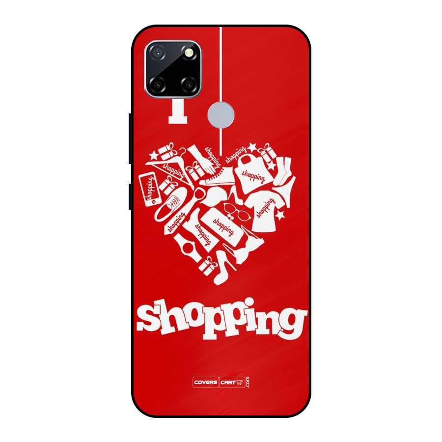 Shopaholic Shopping Love Metal Back Case for Realme Narzo 20