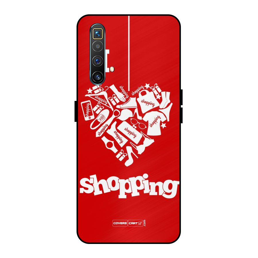 Shopaholic Shopping Love Metal Back Case for Realme X3 SuperZoom