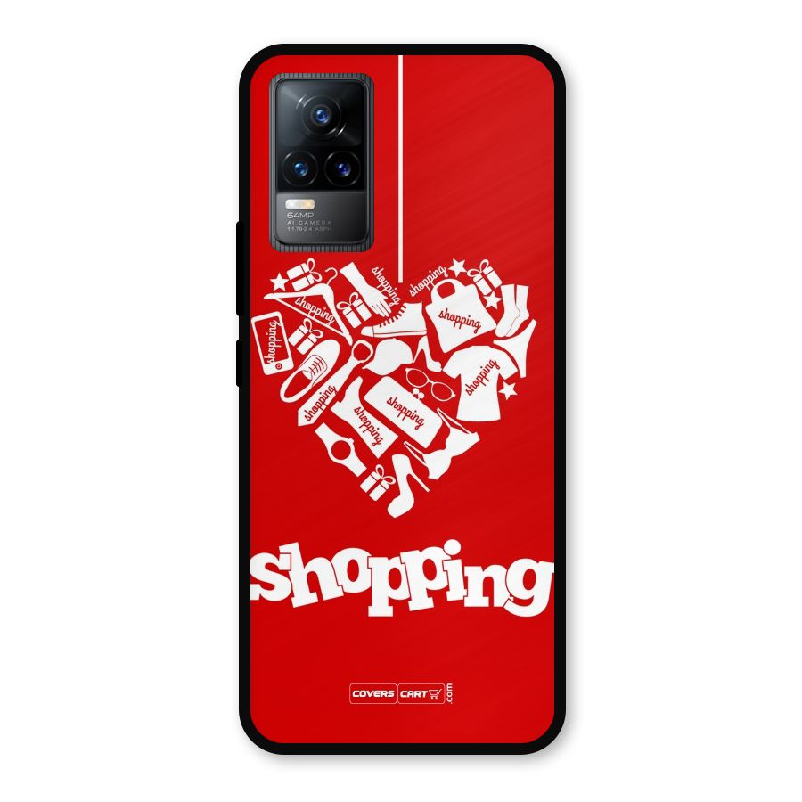 Shopaholic Shopping Love Metal Back Case for Vivo Y73