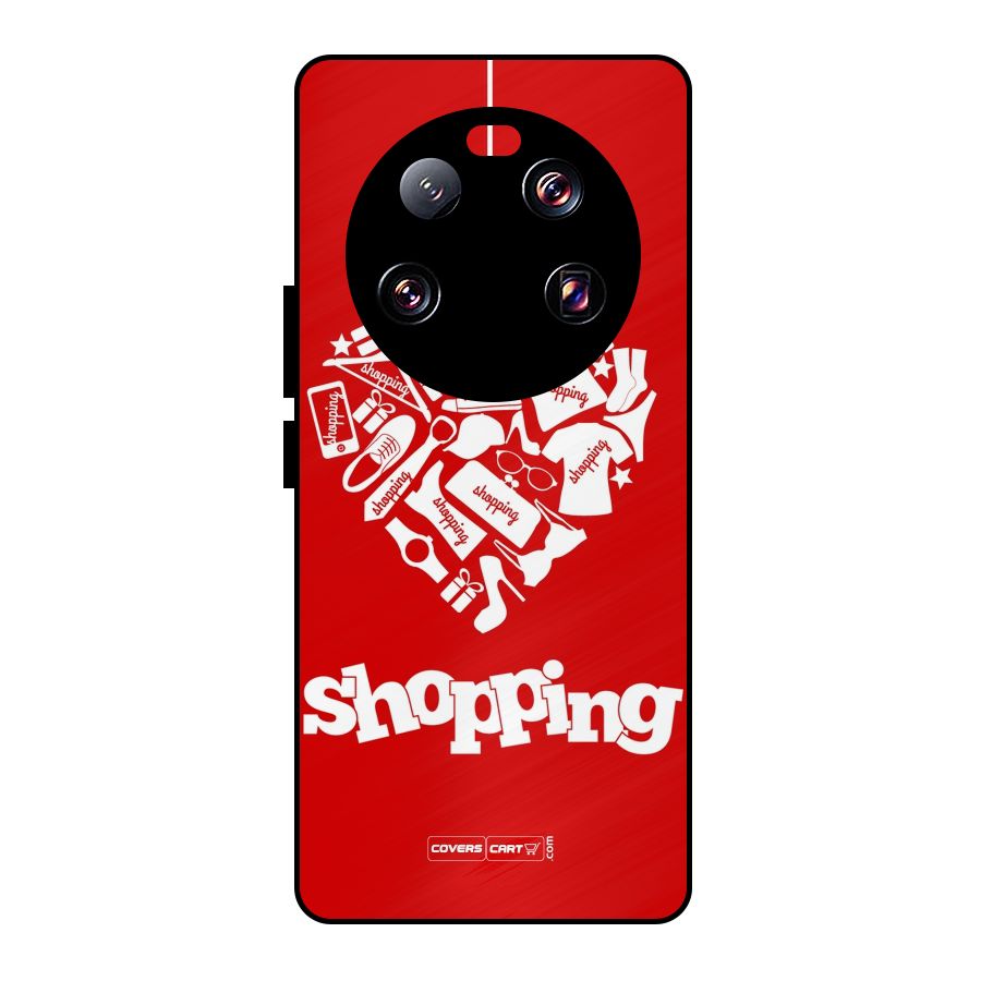 Shopaholic Shopping Love Metal Back Case for Xiaomi 13 Ultra