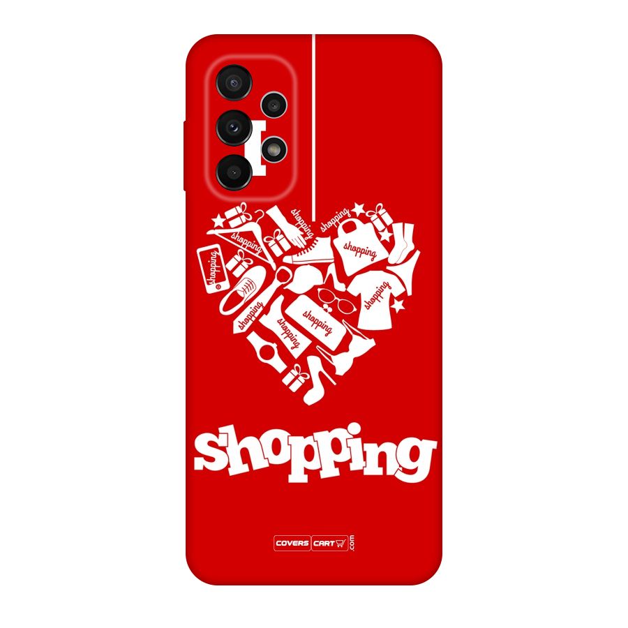 Shopaholic Shopping Love Original Polycarbonate Back Case for Galaxy A23