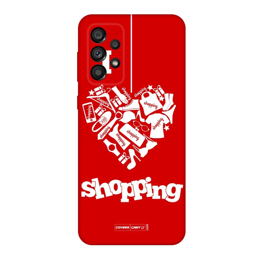 Shopaholic Shopping Love Original Polycarbonate Back Case for Galaxy A73 5G