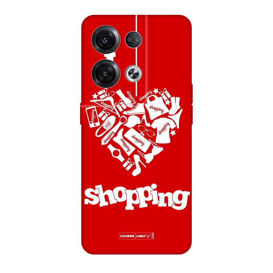 Shopaholic Shopping Love Original Polycarbonate Back Case for Oppo Reno8 Pro 5G