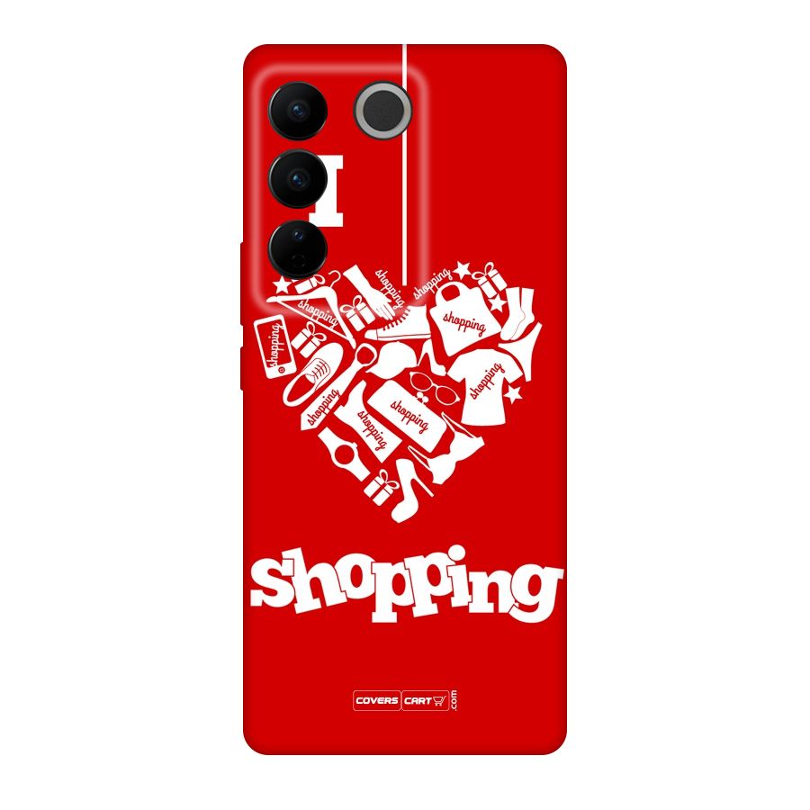 Shopaholic Shopping Love Original Polycarbonate Back Case for Vivo V27