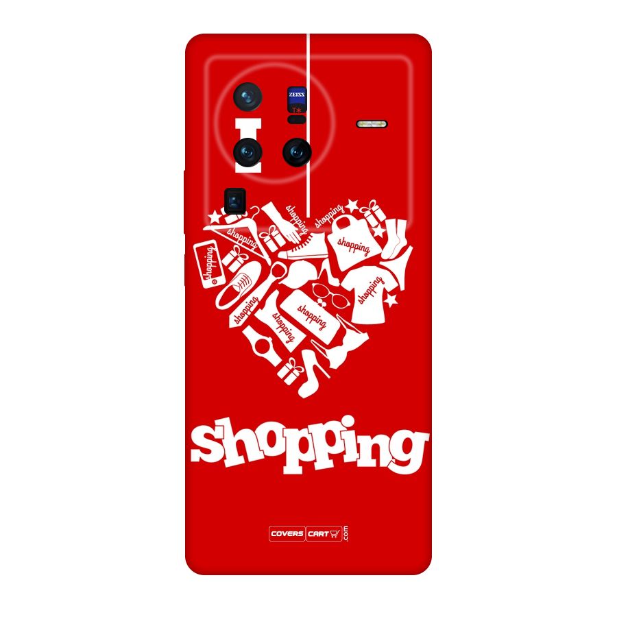 Shopaholic Shopping Love Original Polycarbonate Back Case for Vivo X80