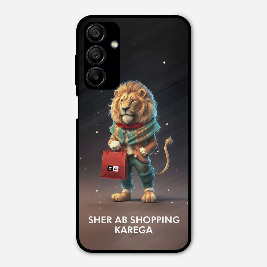 Shopping Sher Metal Back Case for Galaxy A15 5G