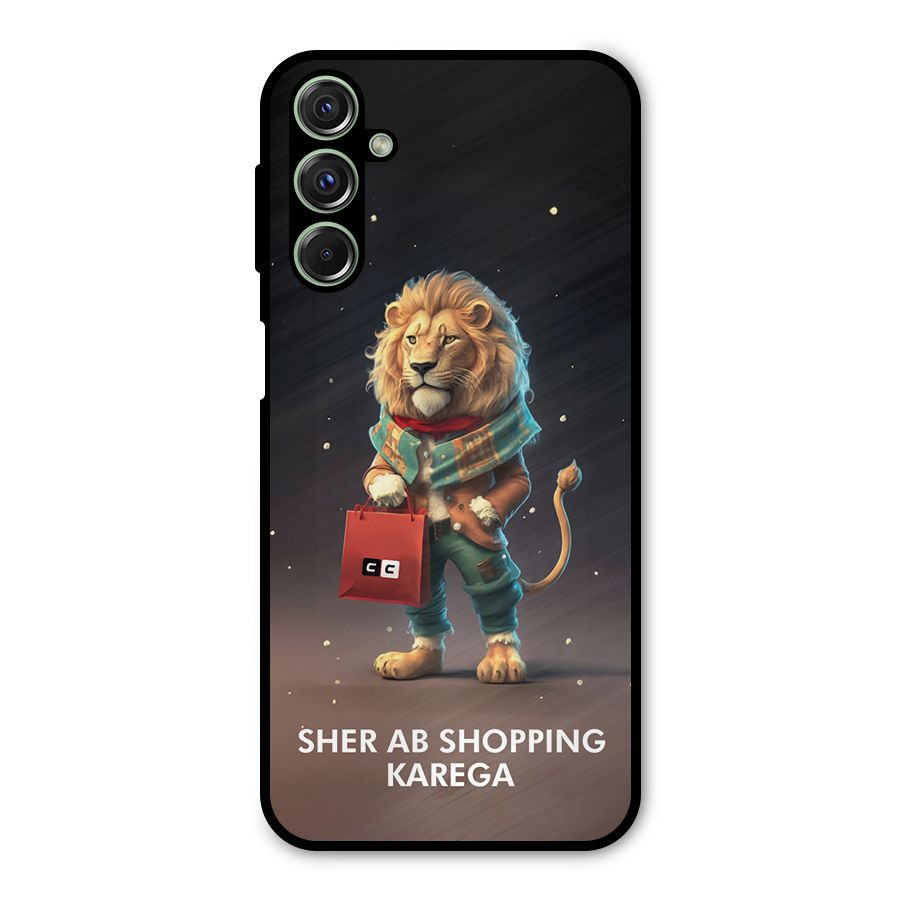 Shopping Sher Metal Back Case for Galaxy F34