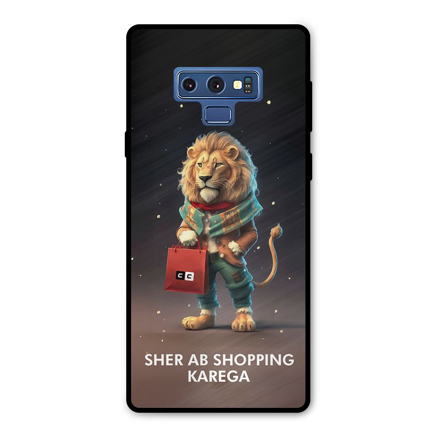 Shopping Sher Metal Back Case for Galaxy Note 9