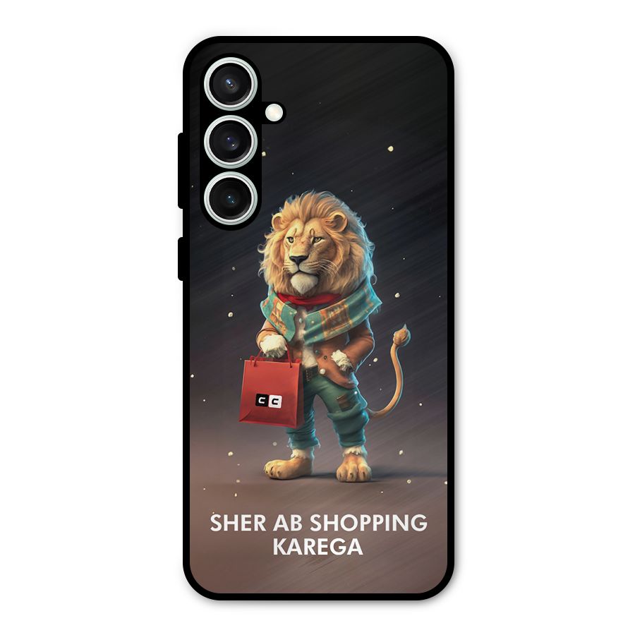 Shopping Sher Metal Back Case for Galaxy S23 FE