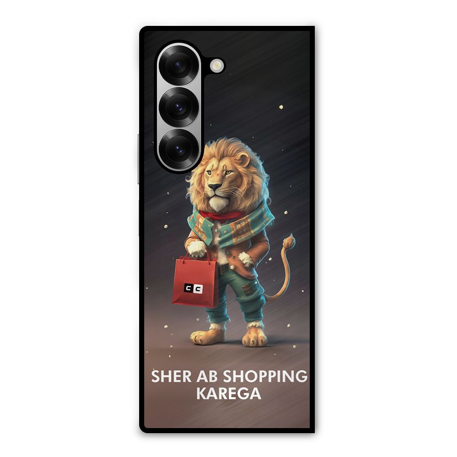 Shopping Sher Metal Back Case for Galaxy Z Fold6