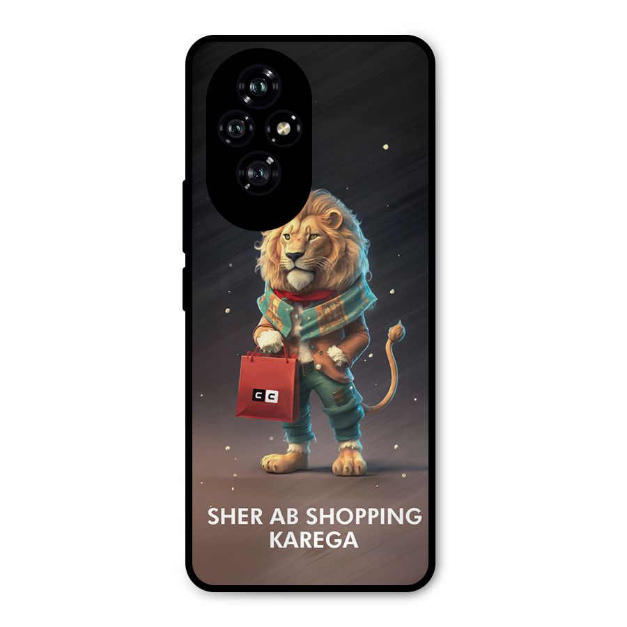 Shopping Sher Metal Back Case for Honor 200