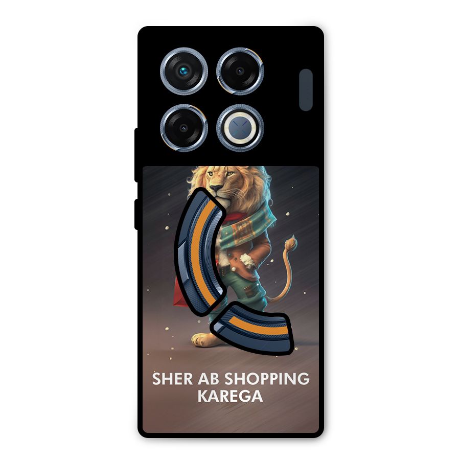 Shopping Sher Metal Back Case for Infinix GT 20 Pro