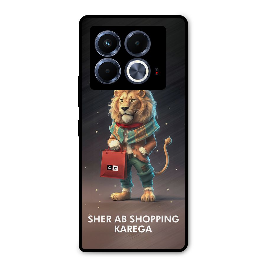 Shopping Sher Metal Back Case for Infinix Note 40 5G
