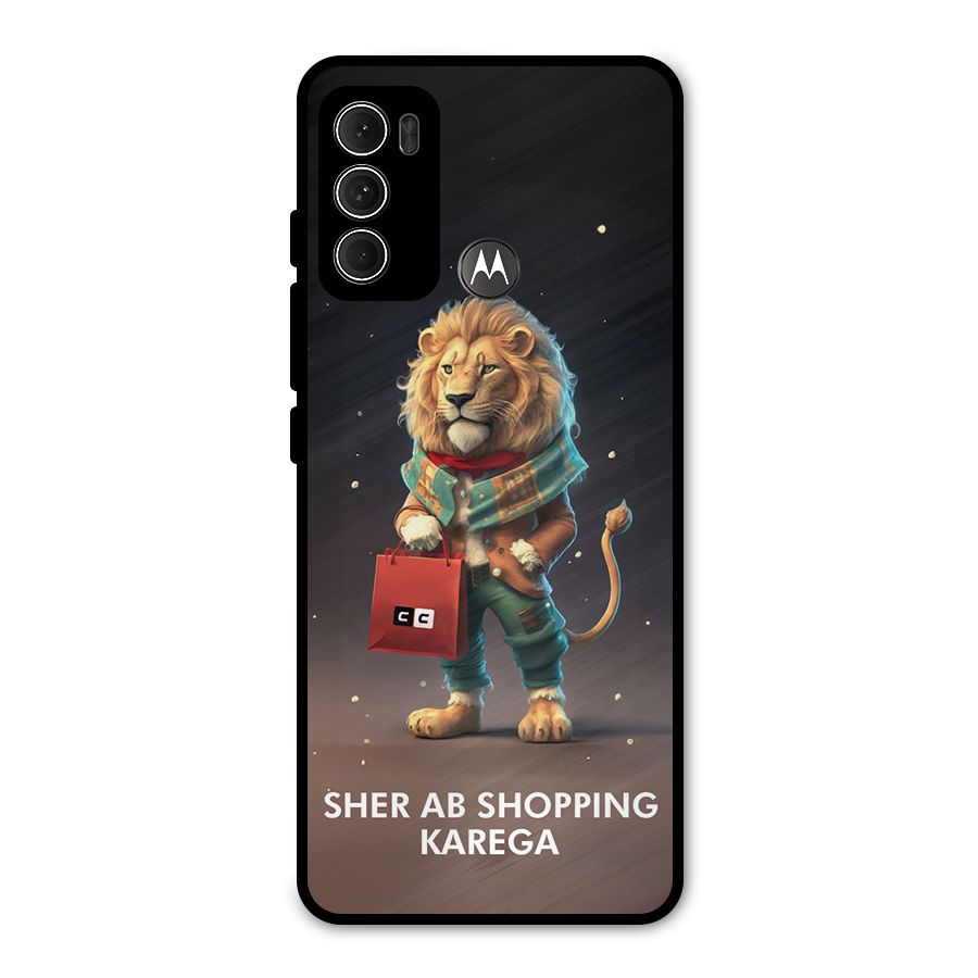 Shopping Sher Metal Back Case for Moto G60