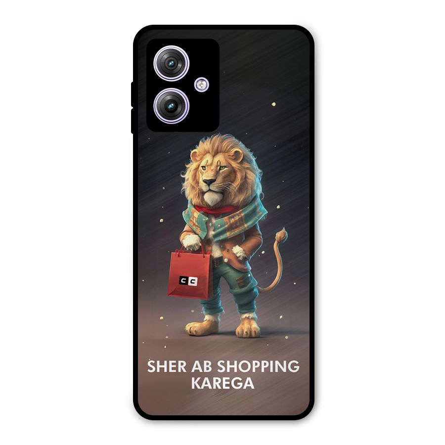 Shopping Sher Metal Back Case for Moto G64