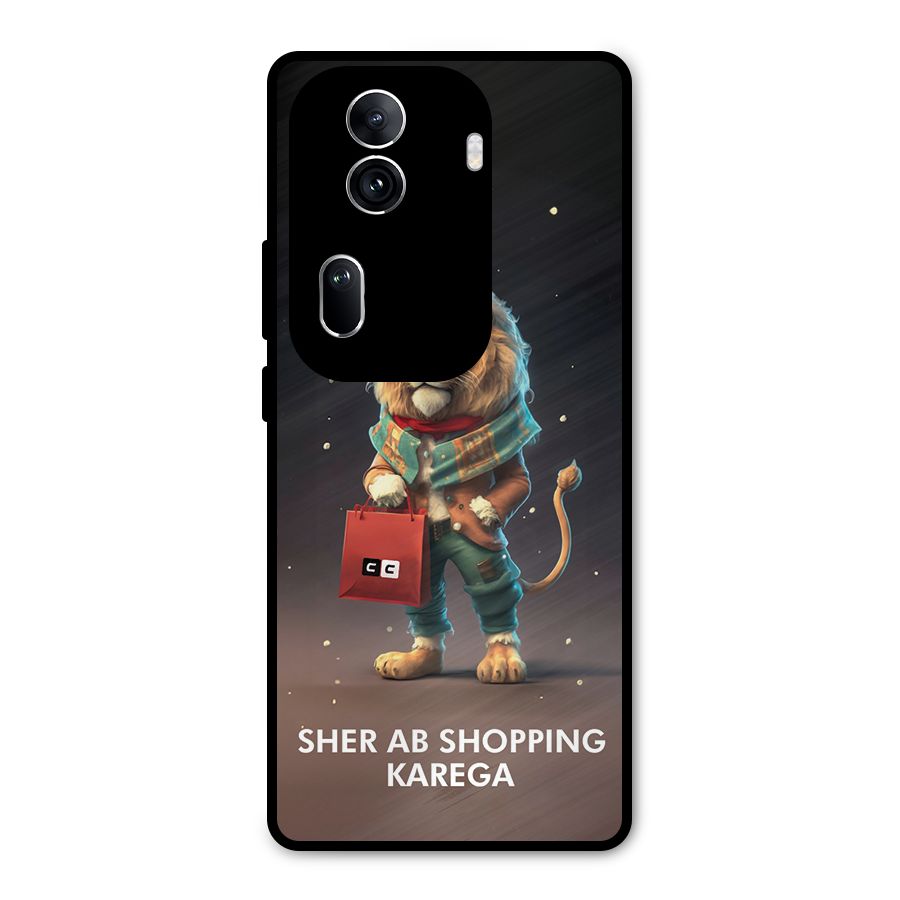 Shopping Sher Metal Back Case for Oppo Reno11 Pro 5G