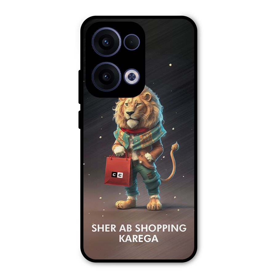 Shopping Sher Metal Back Case for Oppo Reno13