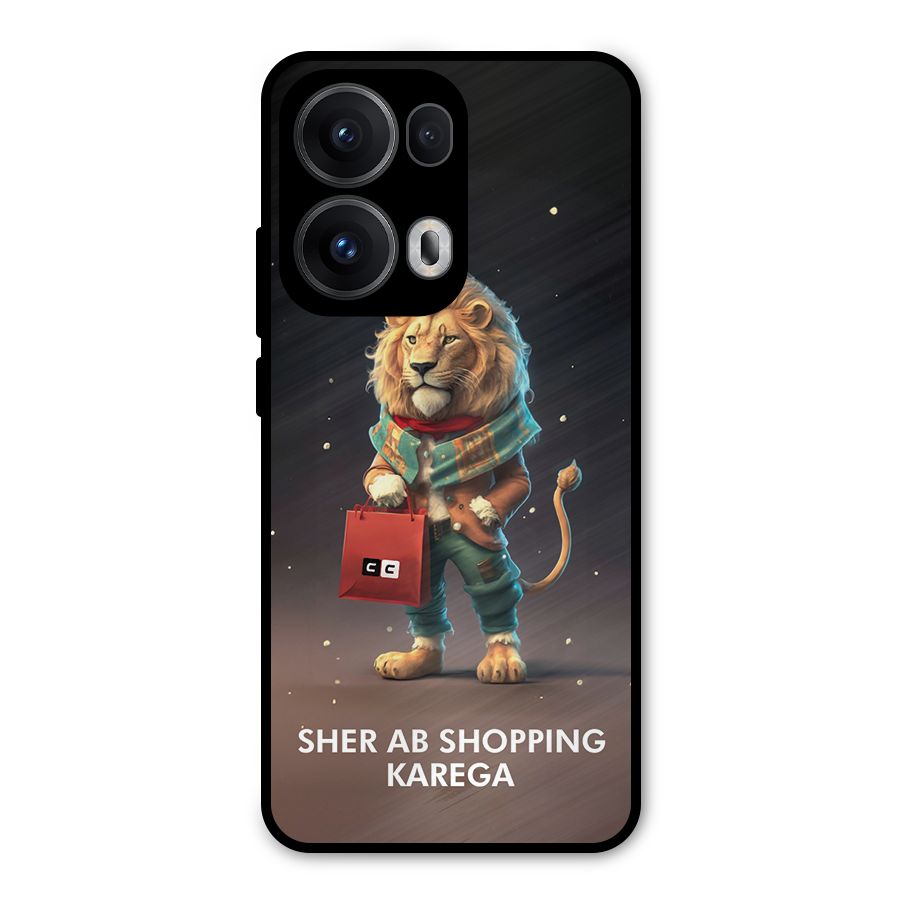 Shopping Sher Metal Back Case for Oppo Reno13 Pro