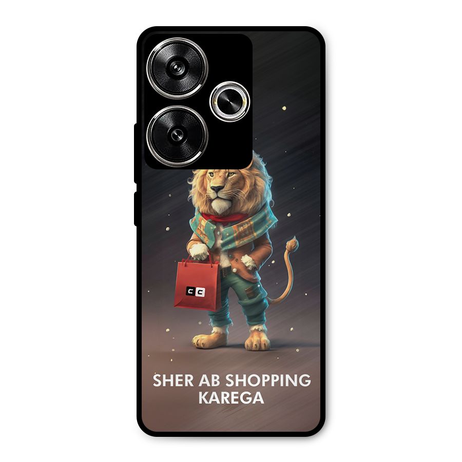 Shopping Sher Metal Back Case for Poco F6