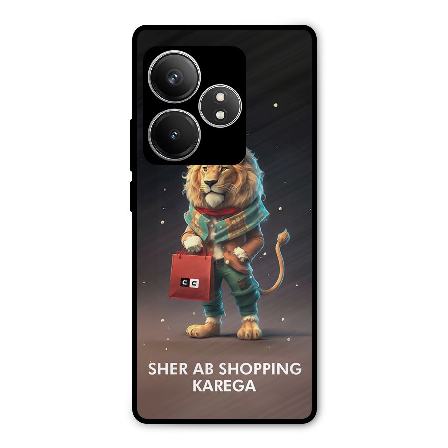 Shopping Sher Metal Back Case for Realme GT 6T